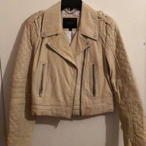 Genuine Leather Moto Jacket Marc New York